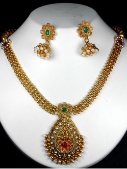 polki-necklace-set-2700PN4027